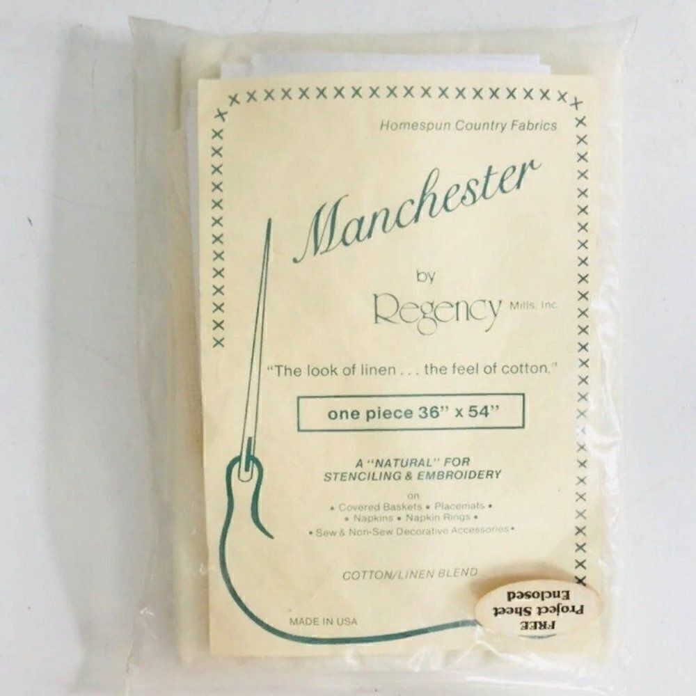 Regency Cross Stitch Embroidery Fabric 36"x54" New